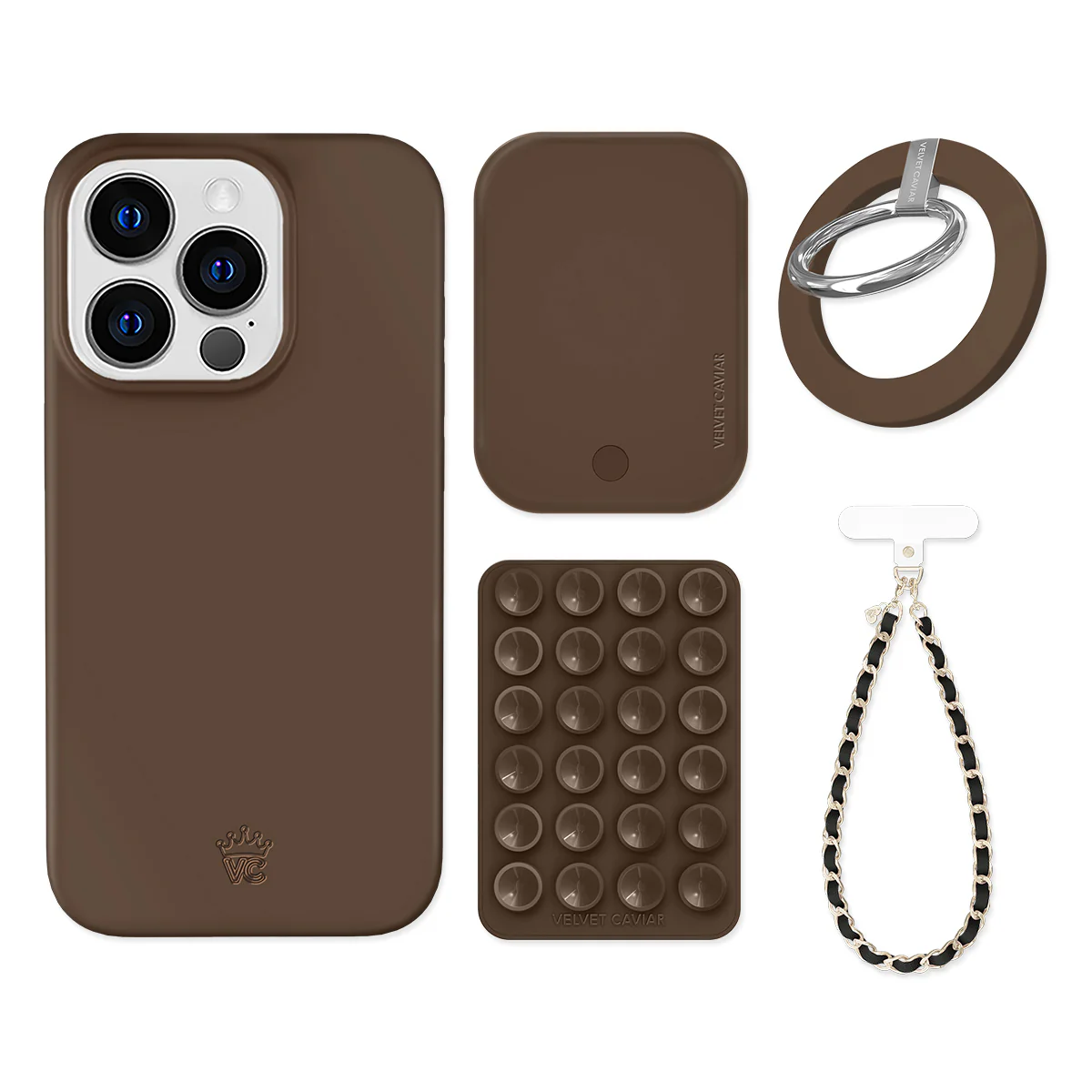 Espresso Brown iPhone Bundle Set - Grip - Image 14
