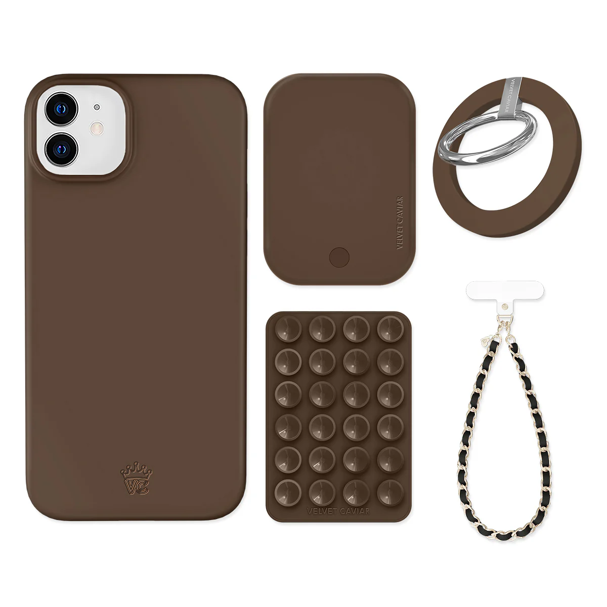 Espresso Brown iPhone Bundle Set - Grip - Image 18