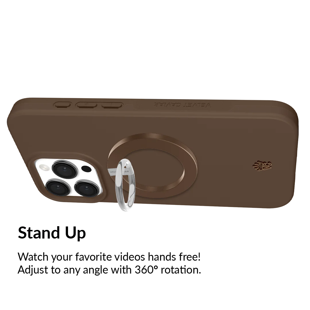 Espresso Brown MagSafe Grip Ring - Image 4