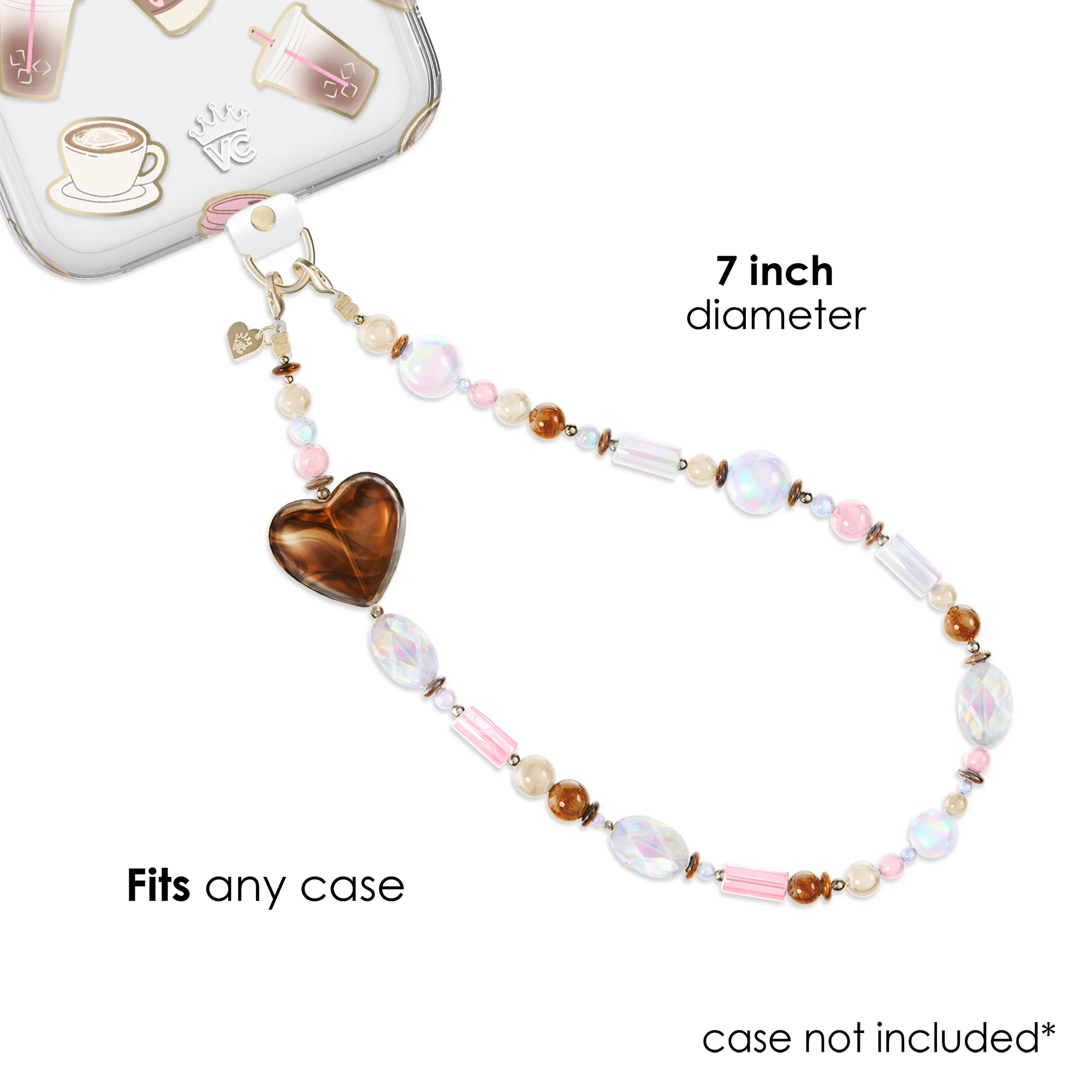 Espresso Stone Phone Charm - Image 4