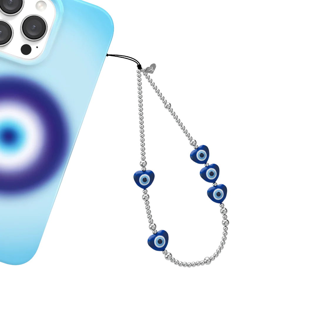 Evil Eye Heart Phone Charm - Image 2