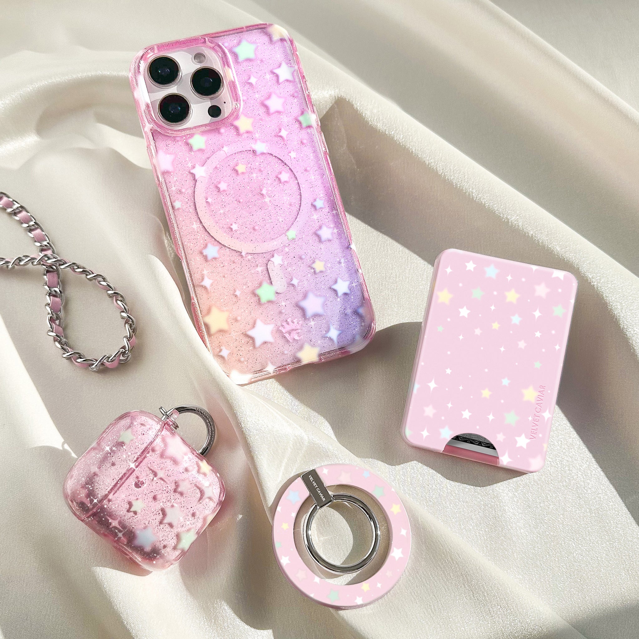 Falling Star Glitter AirPod Case - Image 2