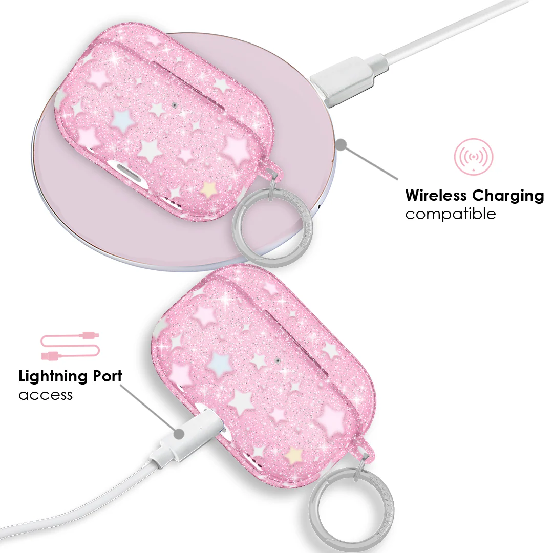 Falling Star Glitter AirPod Case - Image 9