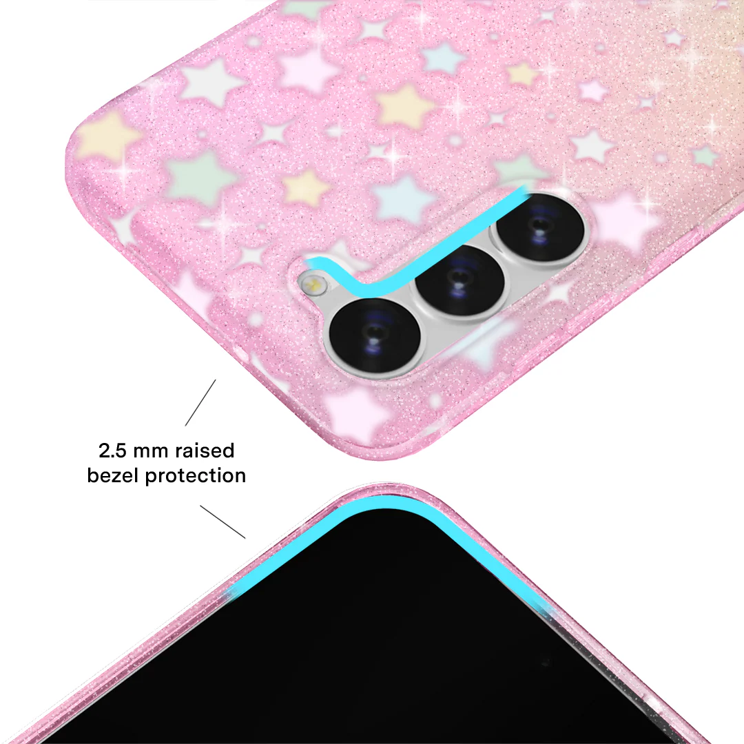 Falling Star Glitter Samsung Case - Image 37