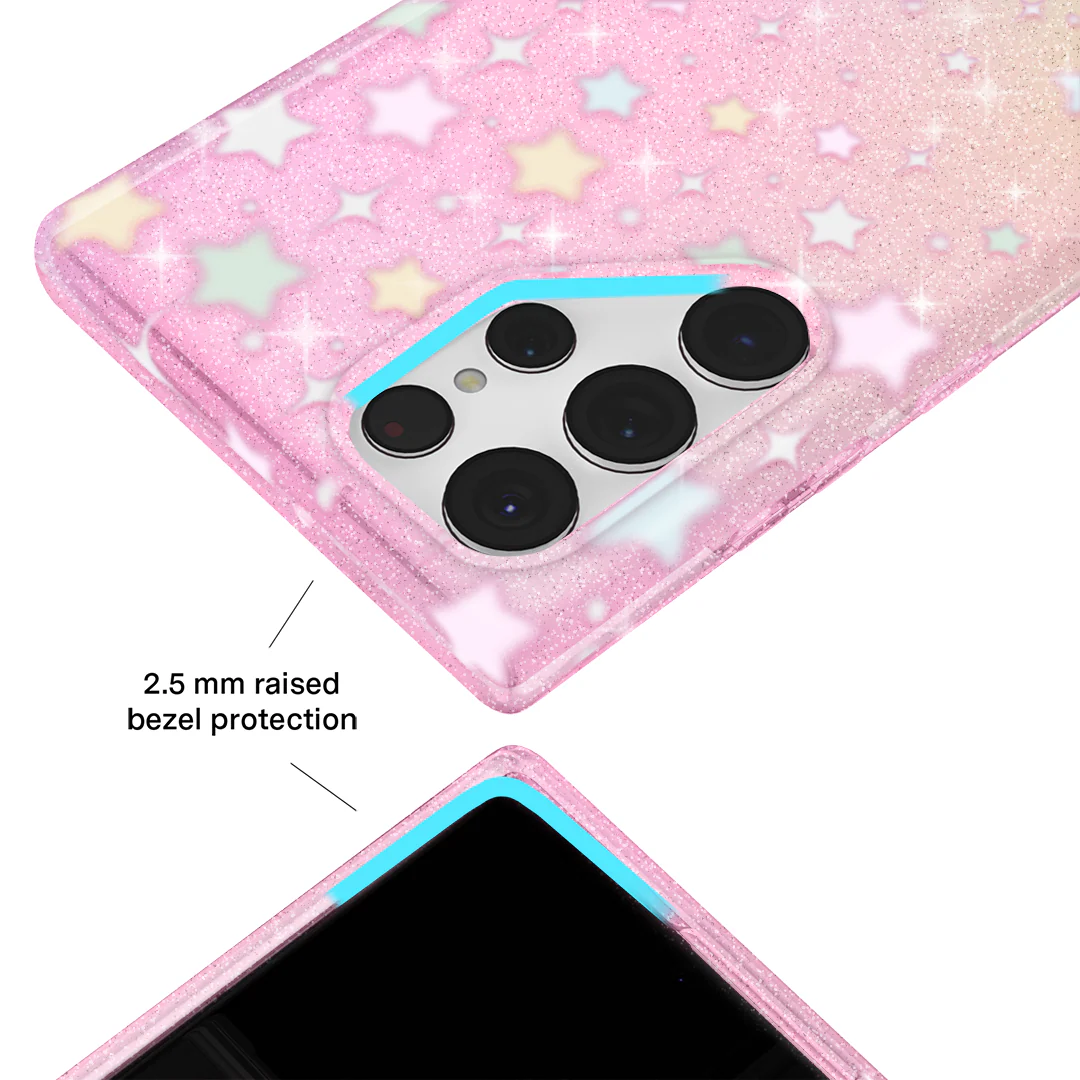 Falling Star Glitter Samsung Case - Image 57