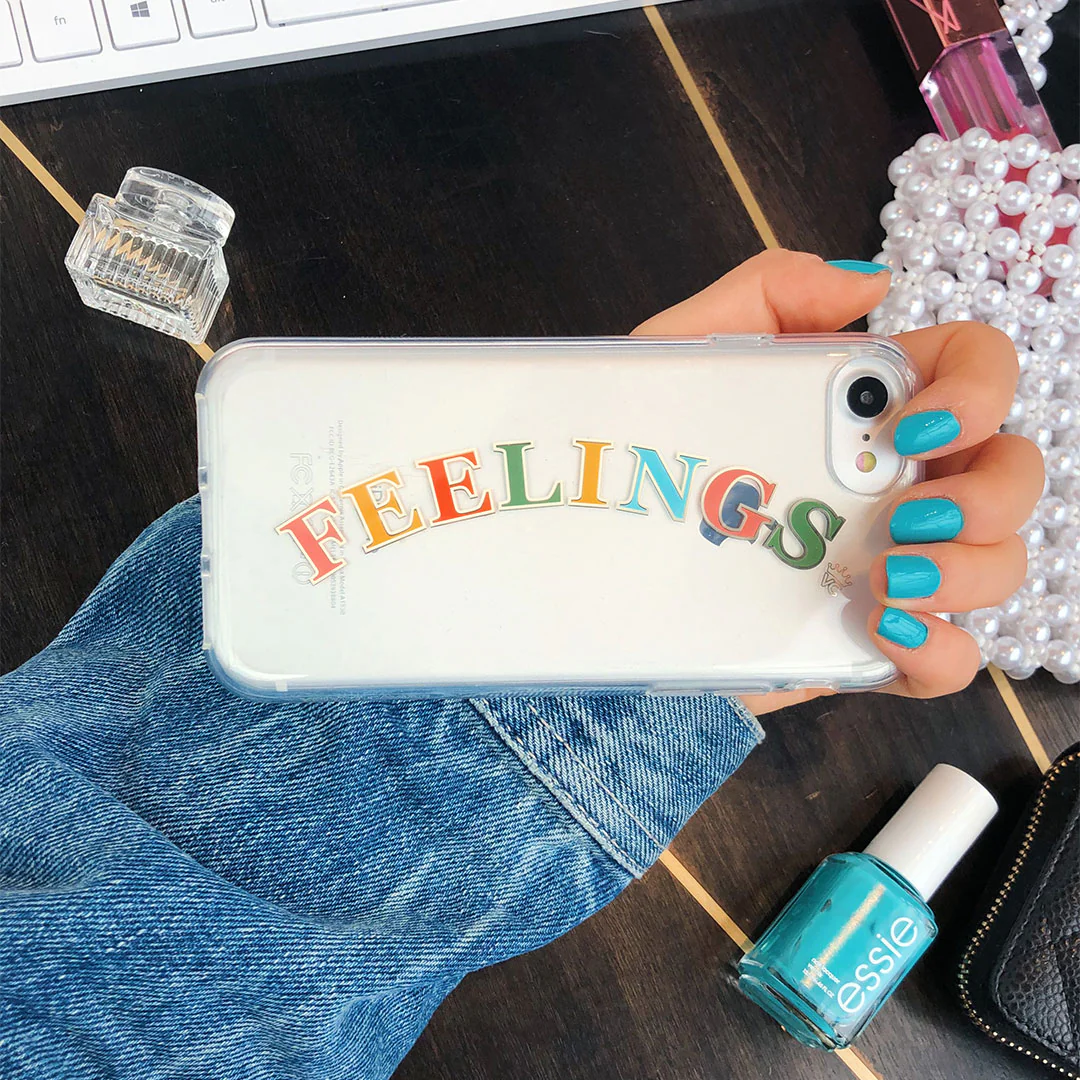 Feelings Clear iPhone Case - Image 26