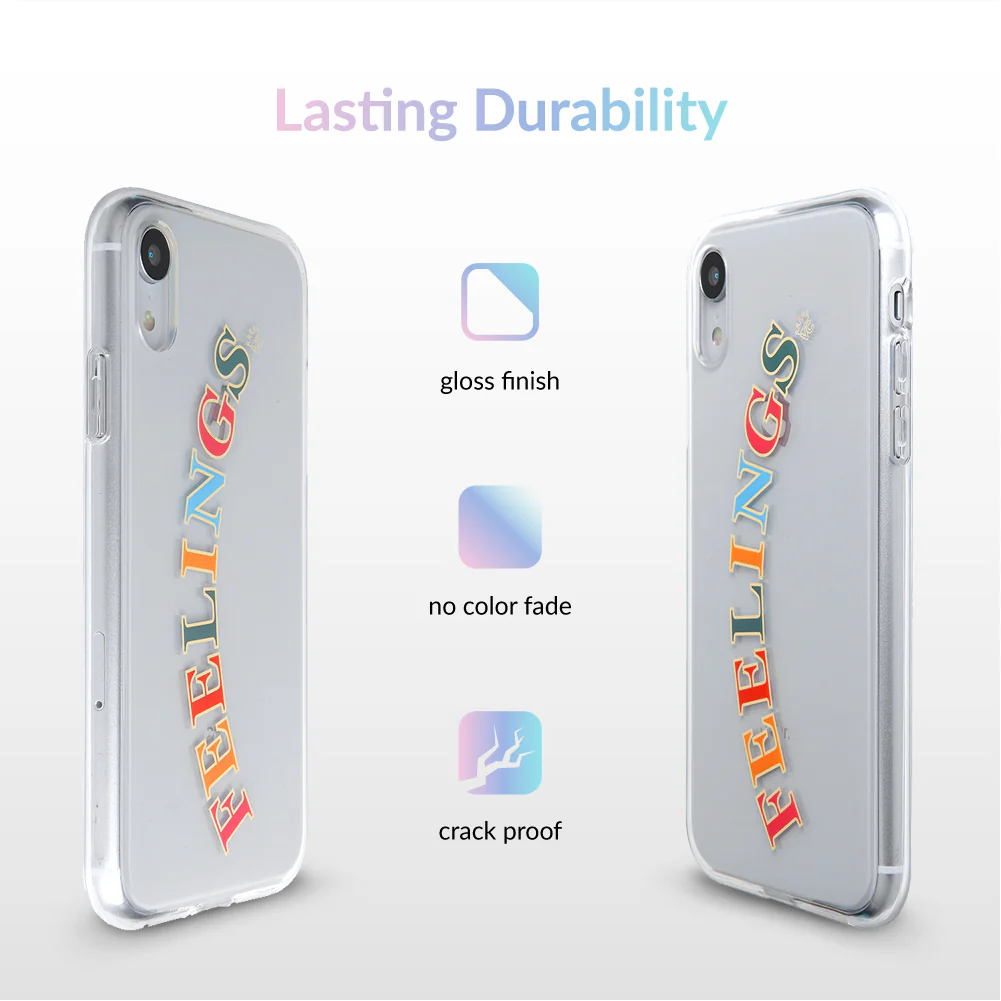 Feelings Clear iPhone Case - Image 57