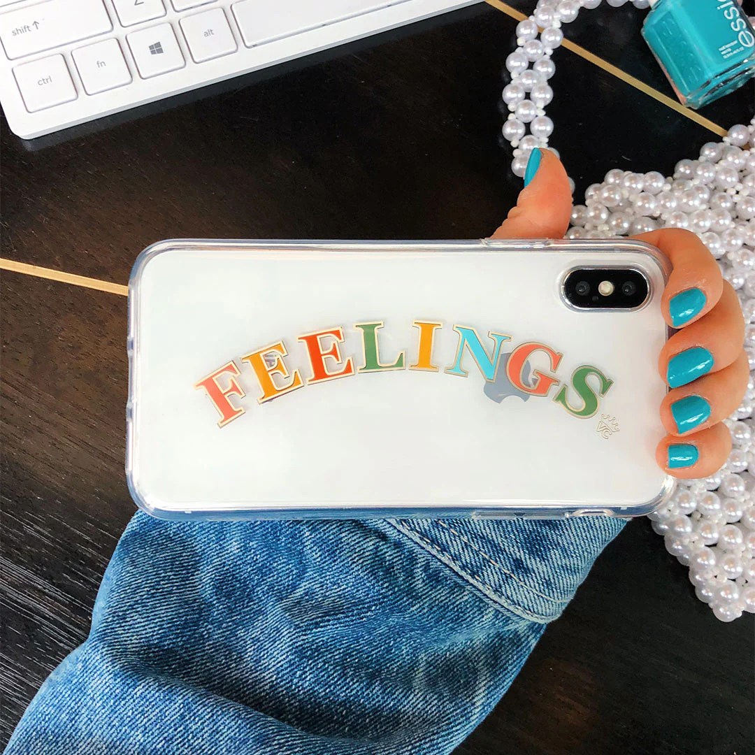 Feelings Clear iPhone Case - Image 60