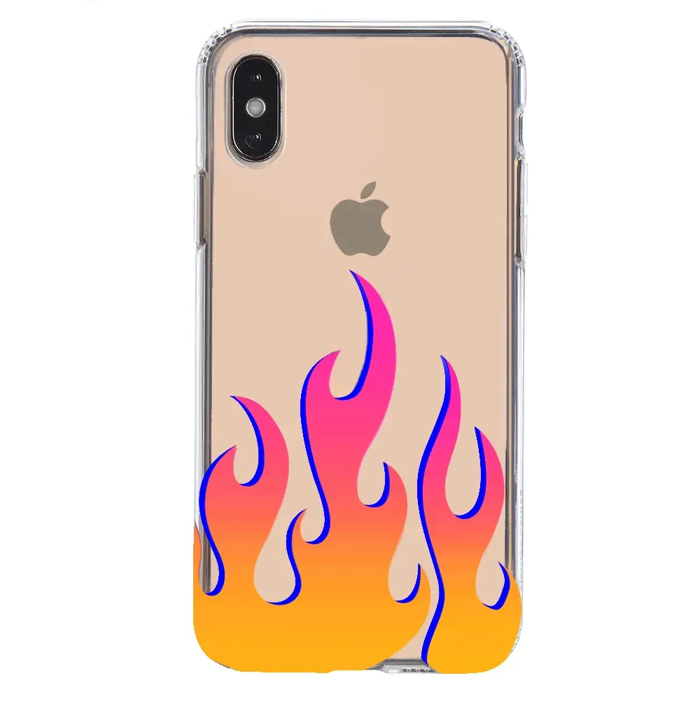 Flames Clear iPhone Case - Image 13