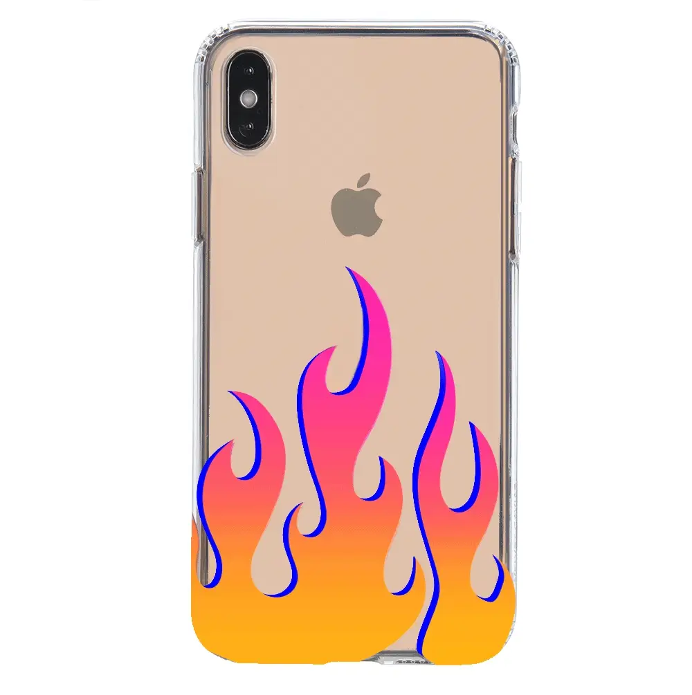 Flames Clear iPhone Case - Image 19