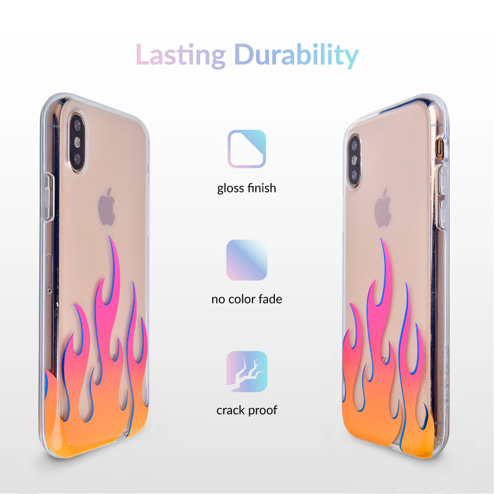 Flames Clear iPhone Case - Image 23