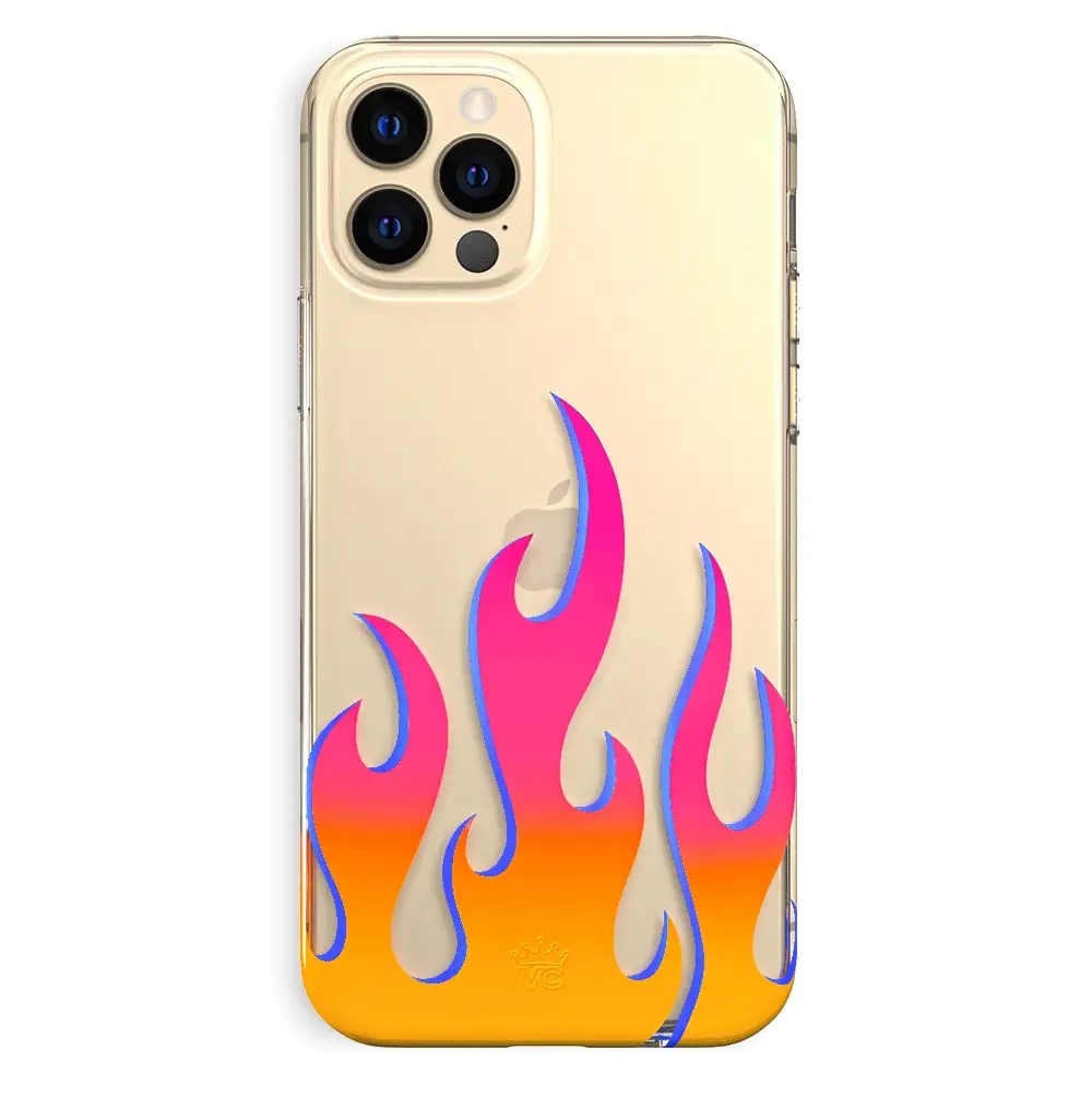 Flames Clear iPhone Case - Image 54