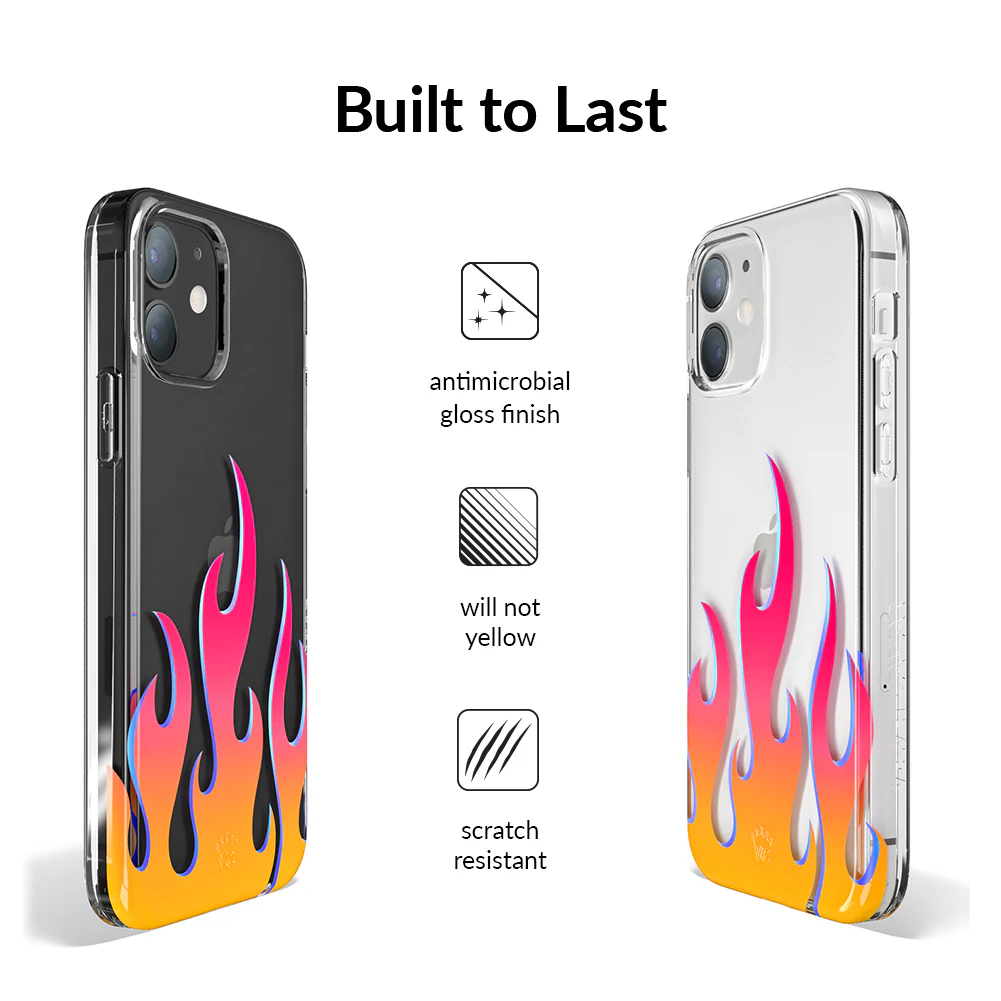 Flames Clear iPhone Case - Image 67