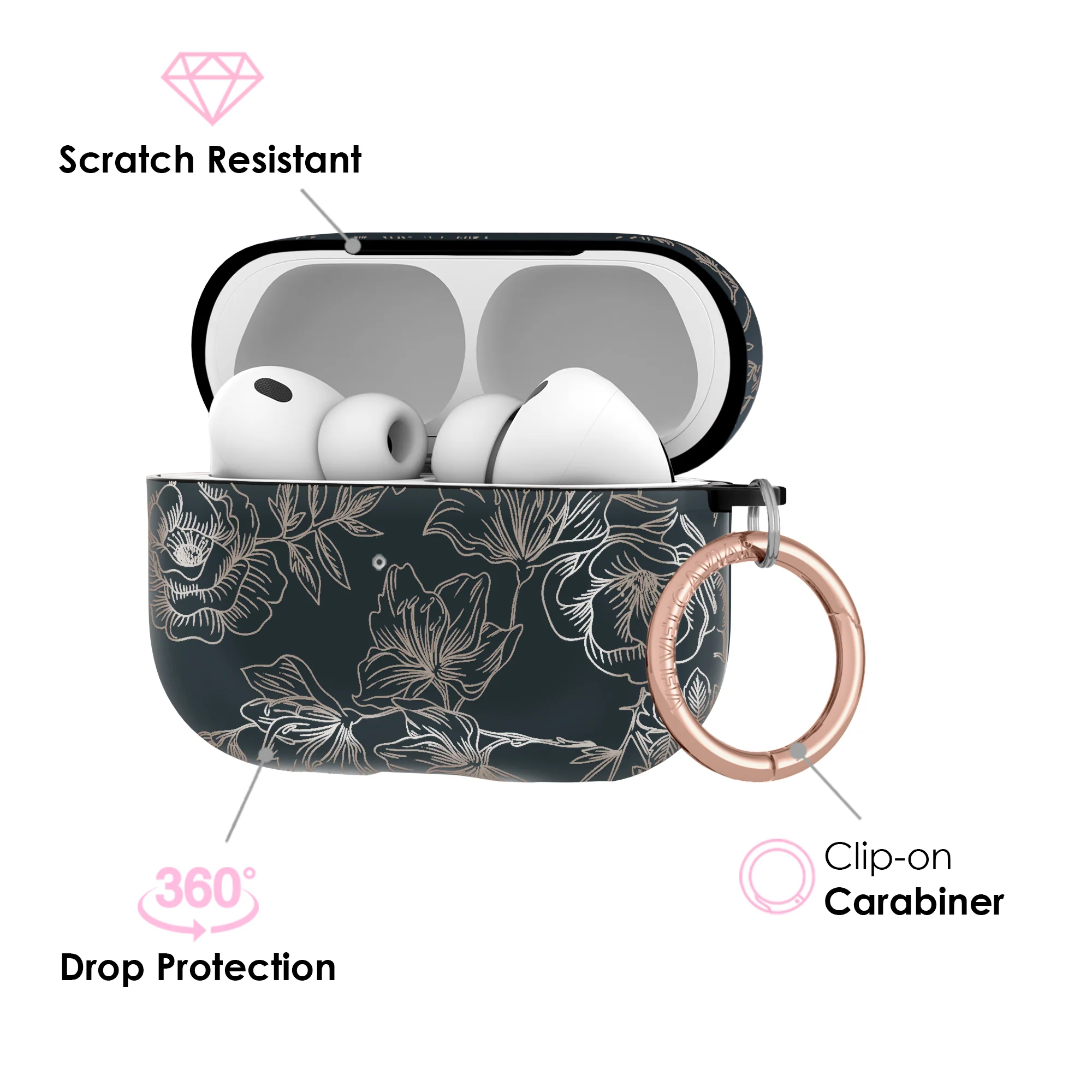 Floral Chrome Airpods Case - Image 16