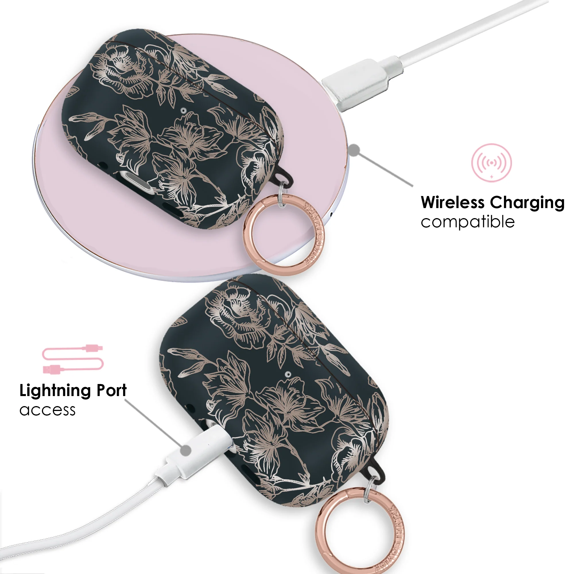 Floral Chrome Airpods Case - Image 17