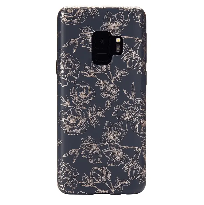 Floral Rose Gold Chrome Samsung Galaxy Case - Image 21