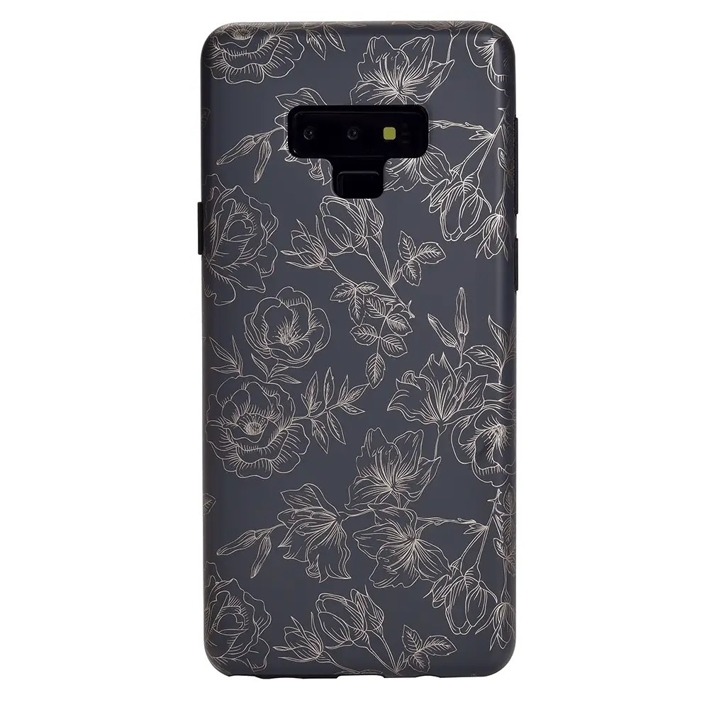 Floral Rose Gold Chrome Samsung Galaxy Case - Image 26