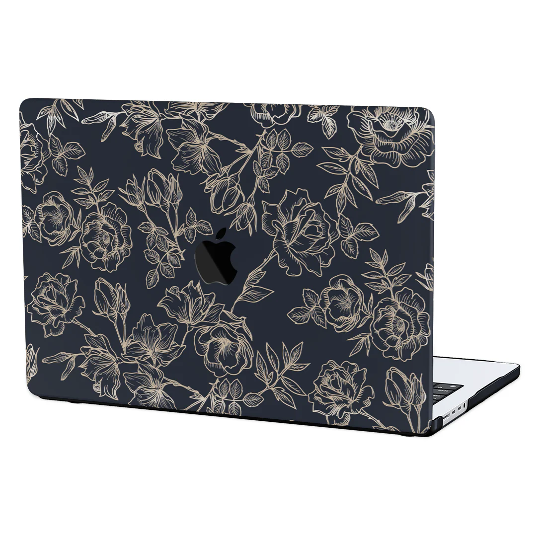 Floral Rose Gold MacBook Case - Image 13