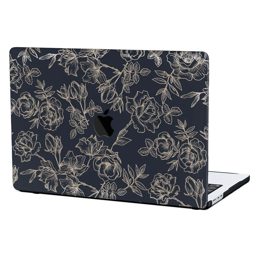 Floral Rose Gold MacBook Case - Image 7