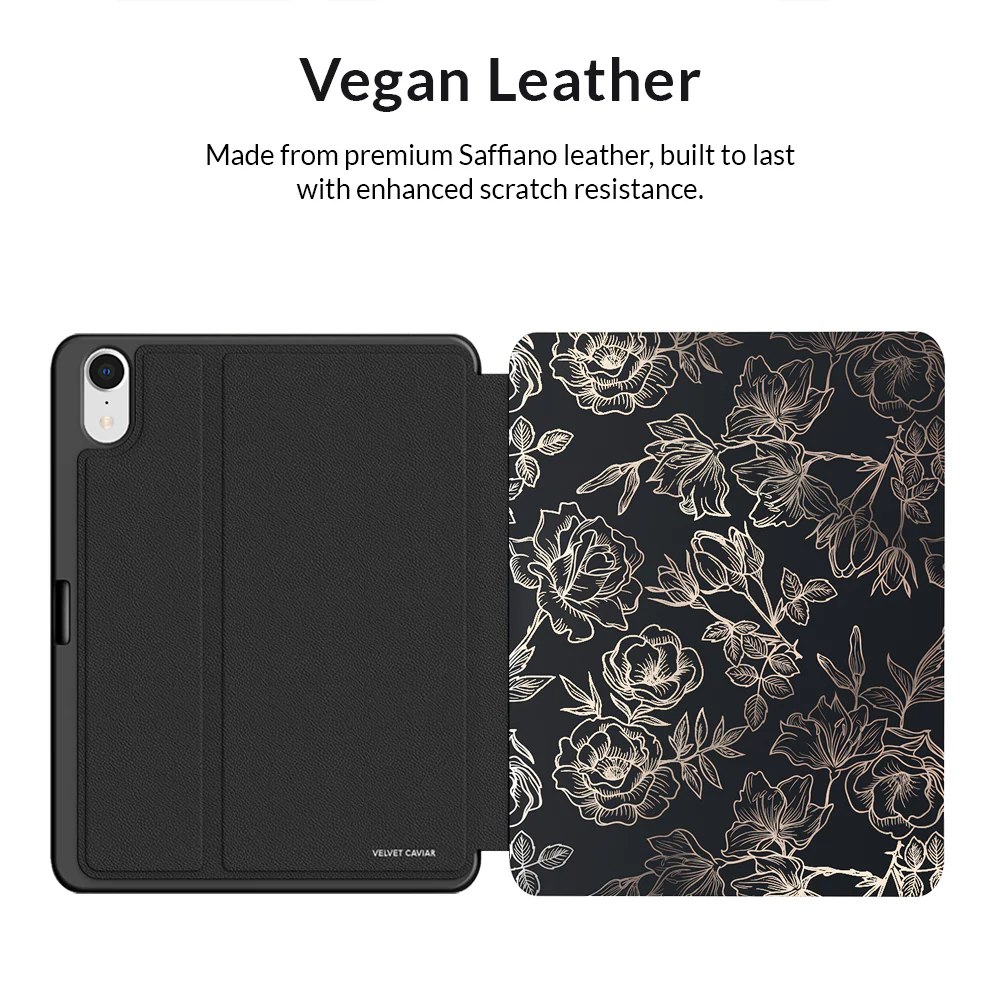 Floral Rose Gold Chrome iPad Case - Image 17