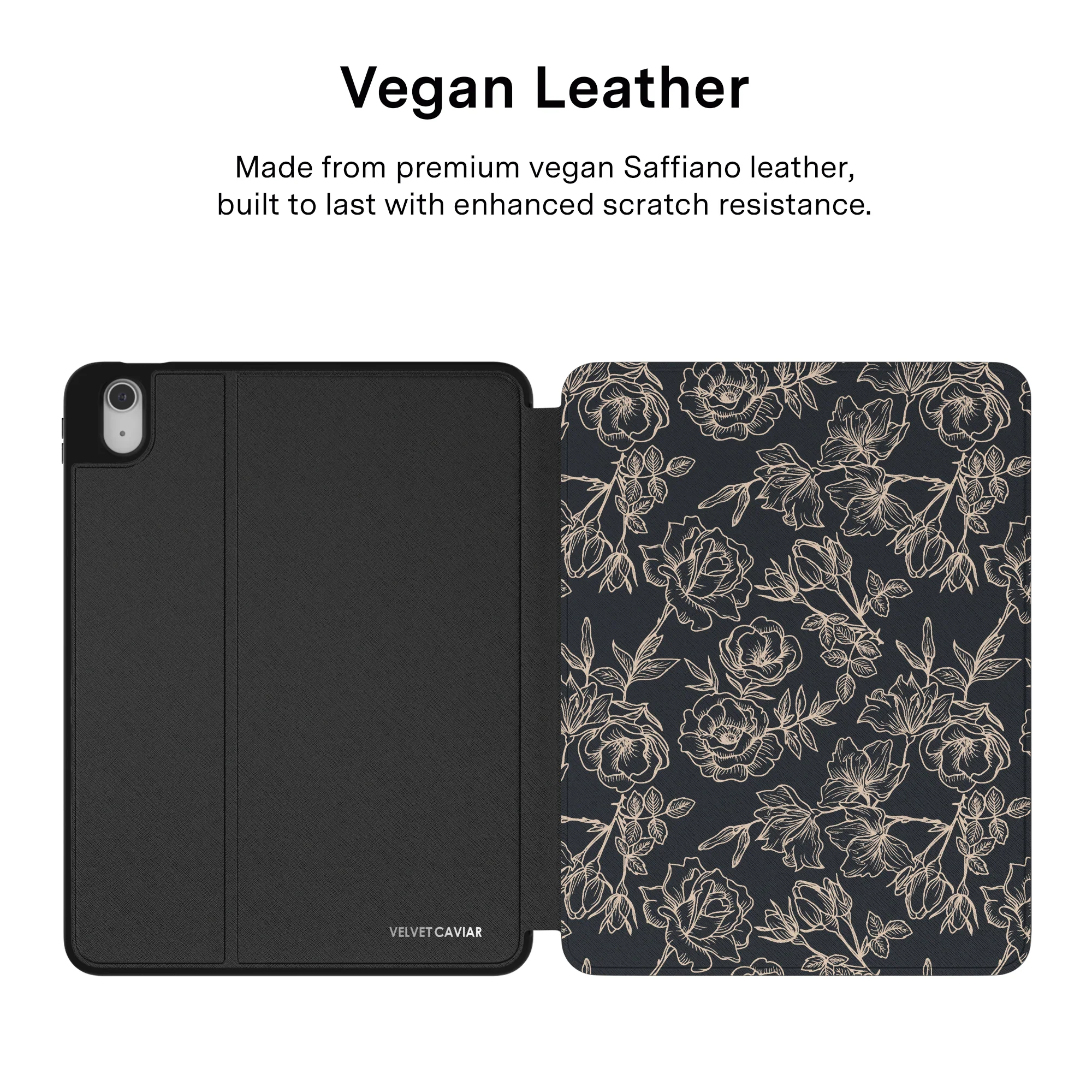 Floral Rose Gold Chrome iPad Case - Image 28