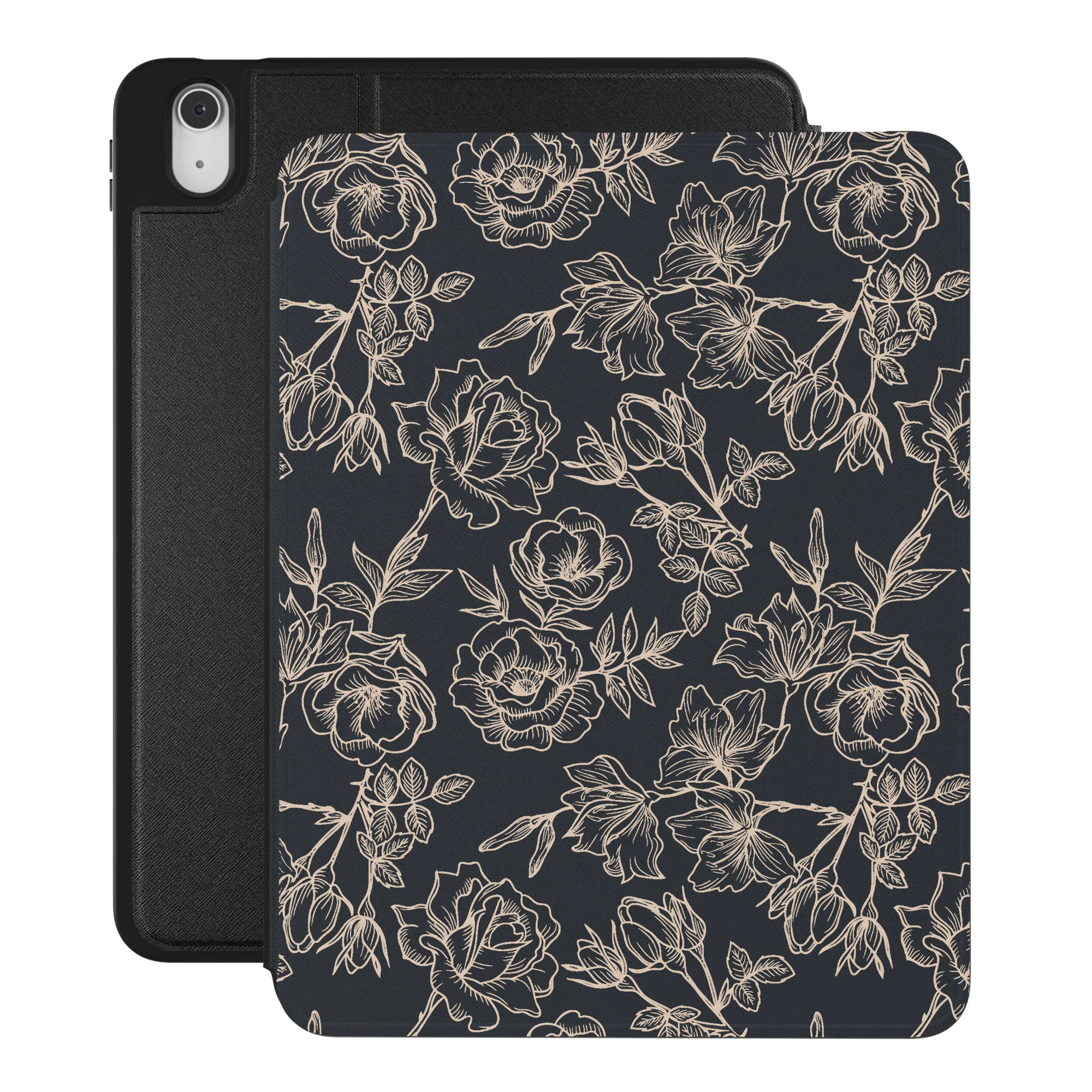 Floral Rose Gold Chrome iPad Case - Image 31