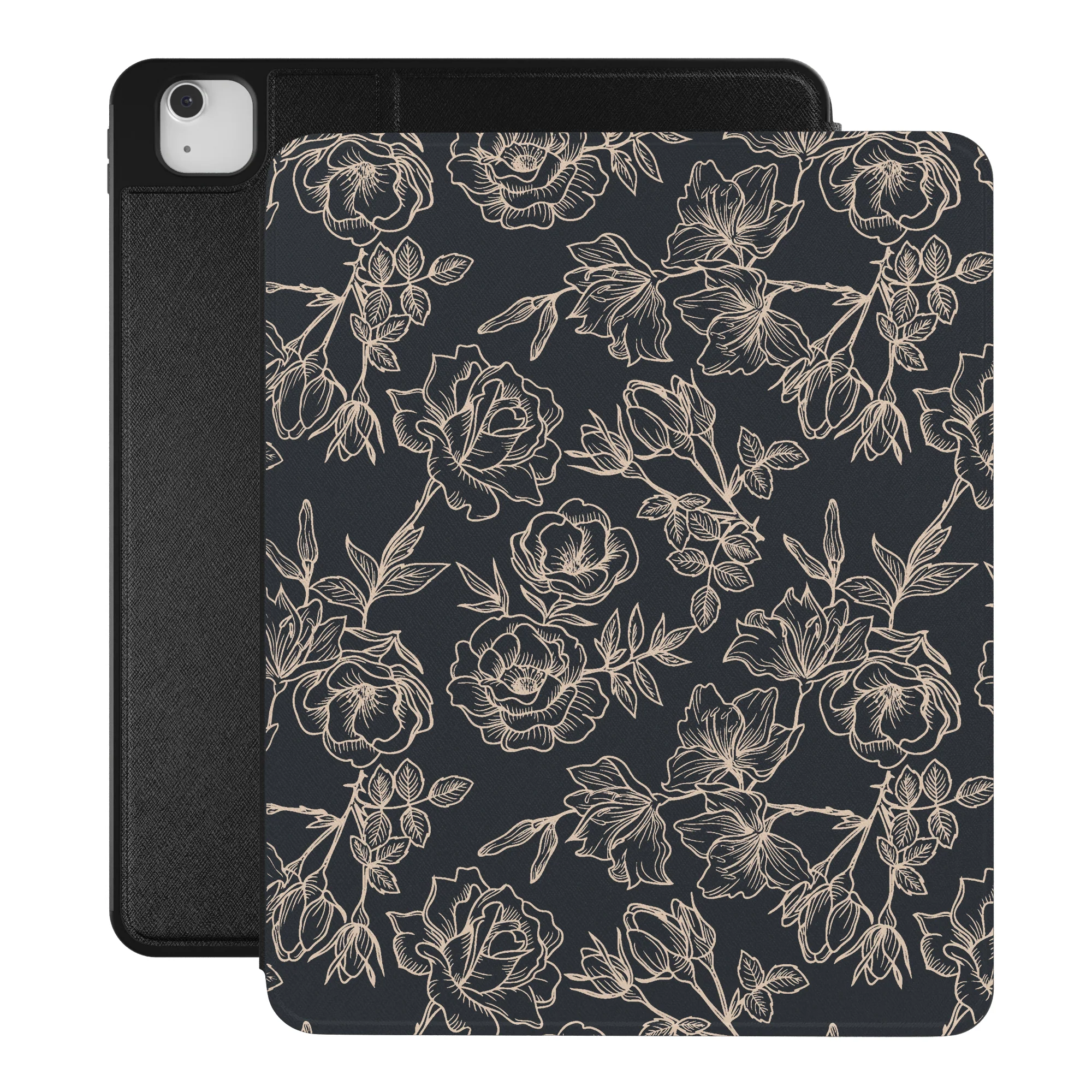 Floral Rose Gold Chrome iPad Case - Image 37