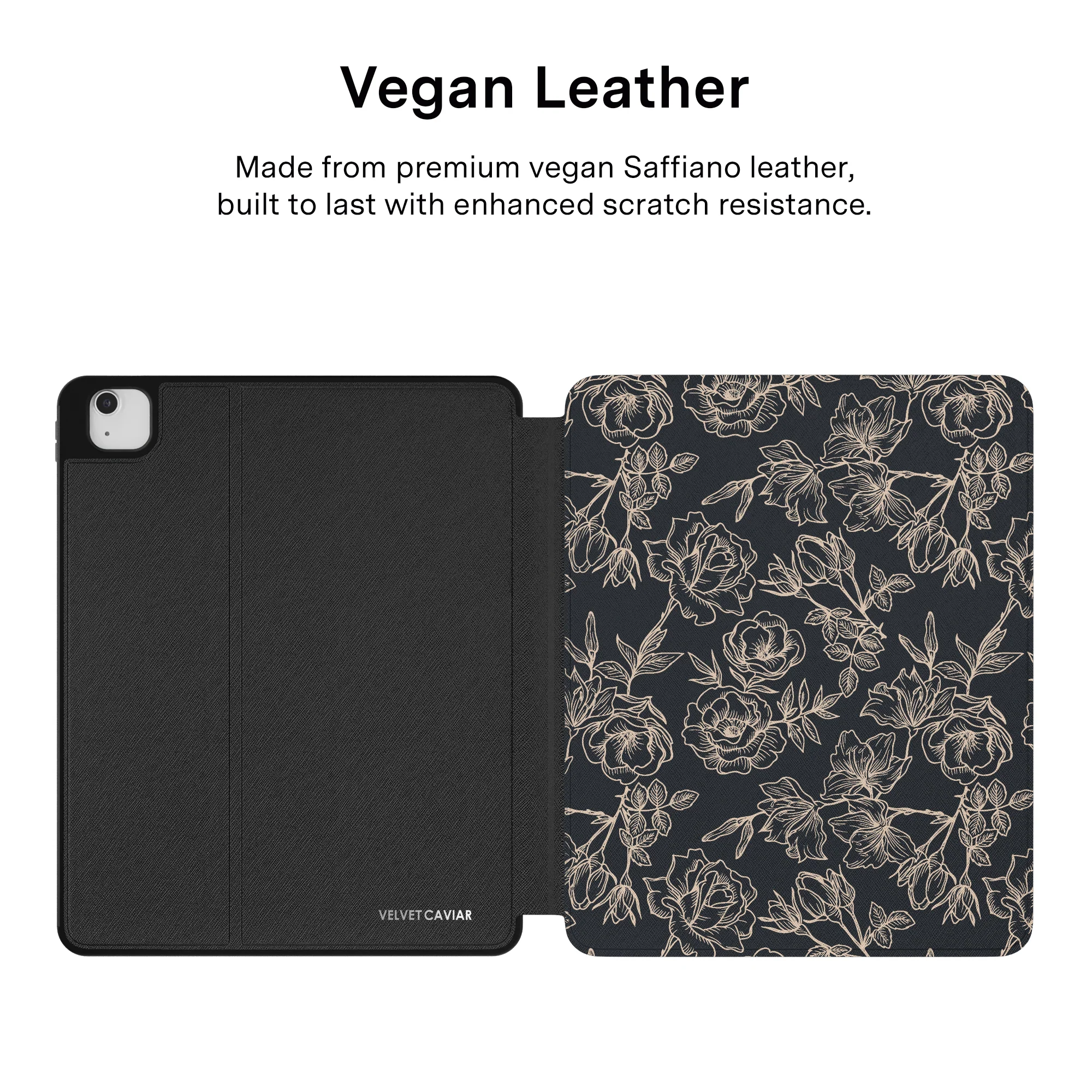 Floral Rose Gold Chrome iPad Case - Image 40
