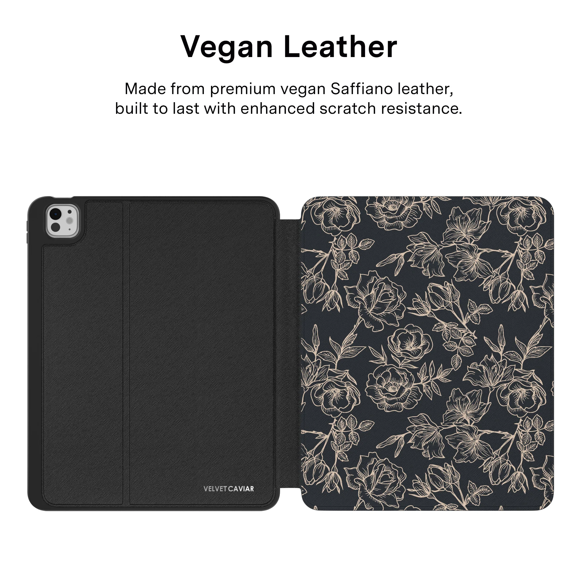 Floral Rose Gold Chrome iPad Case - Image 46