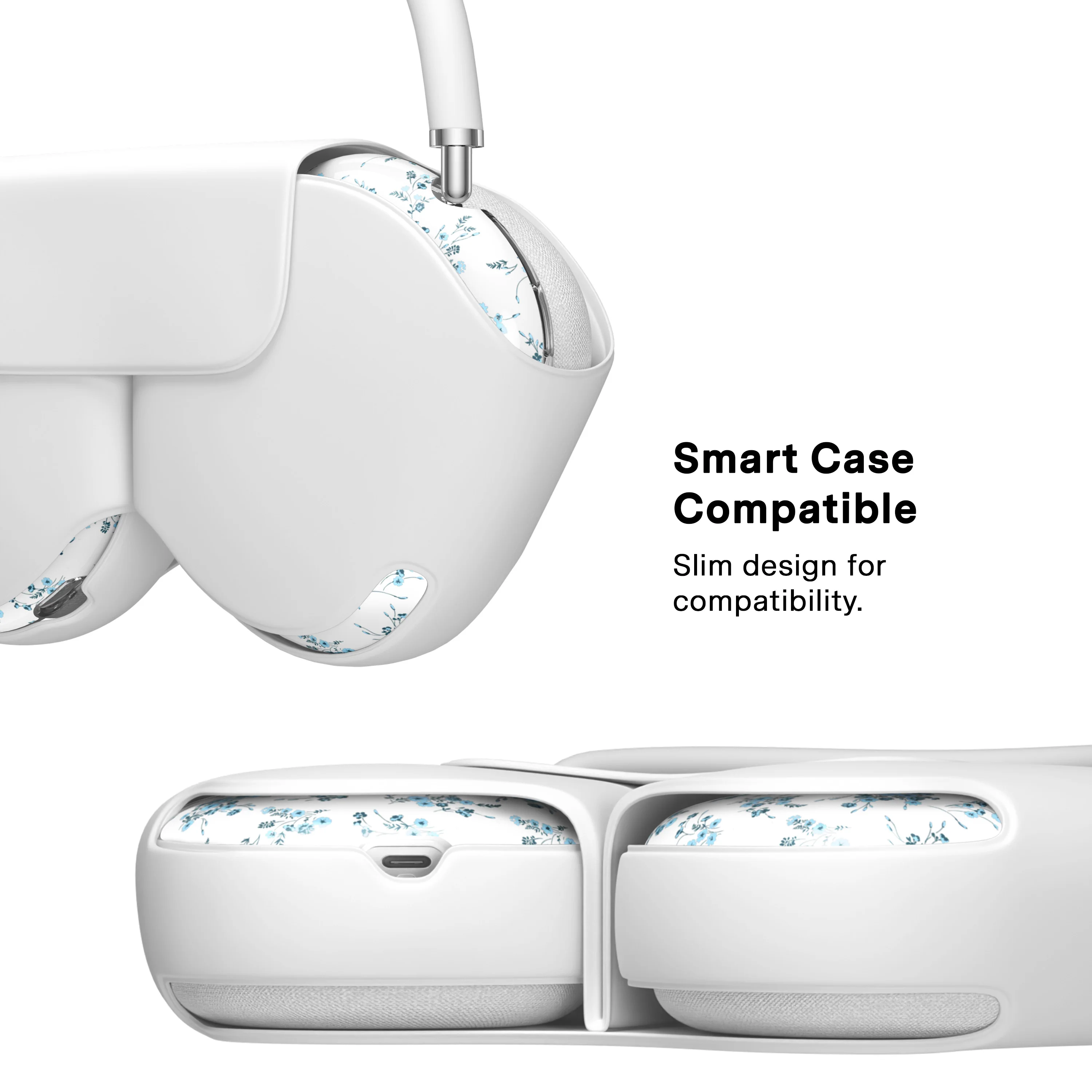 French Blue Floral AirPod Max Case - Image 7