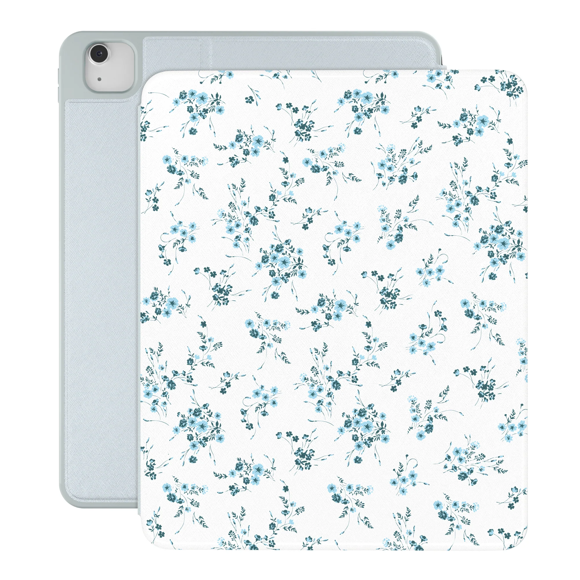 French Blue Floral iPad Case - Image 19