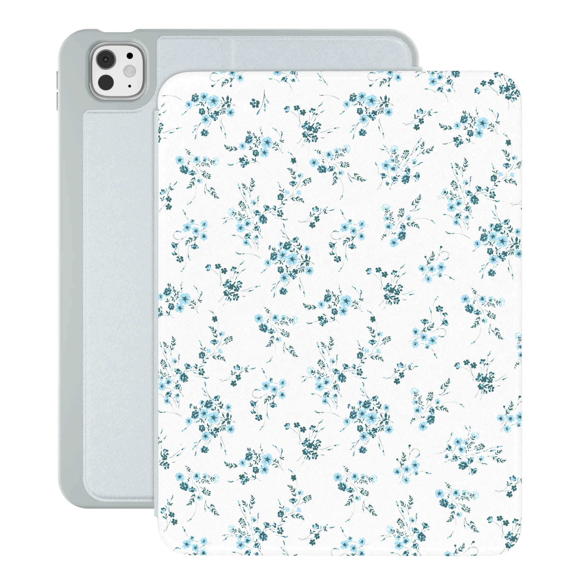 French Blue Floral iPad Case - Image 25