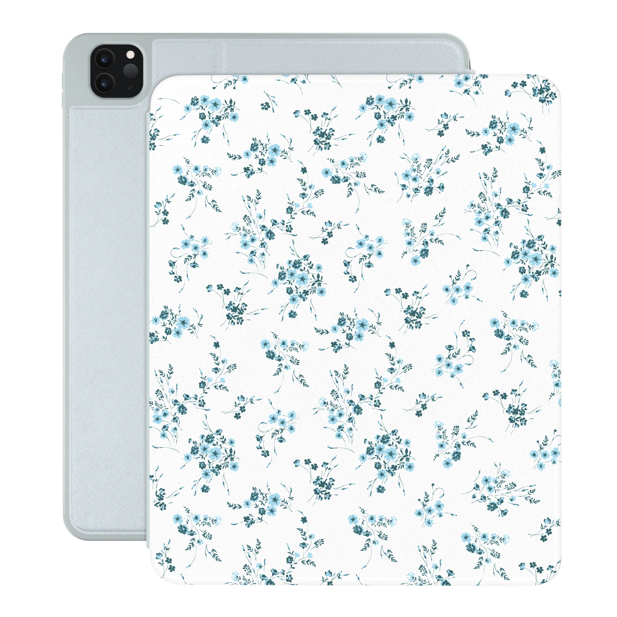 French Blue Floral iPad Case - Image 37