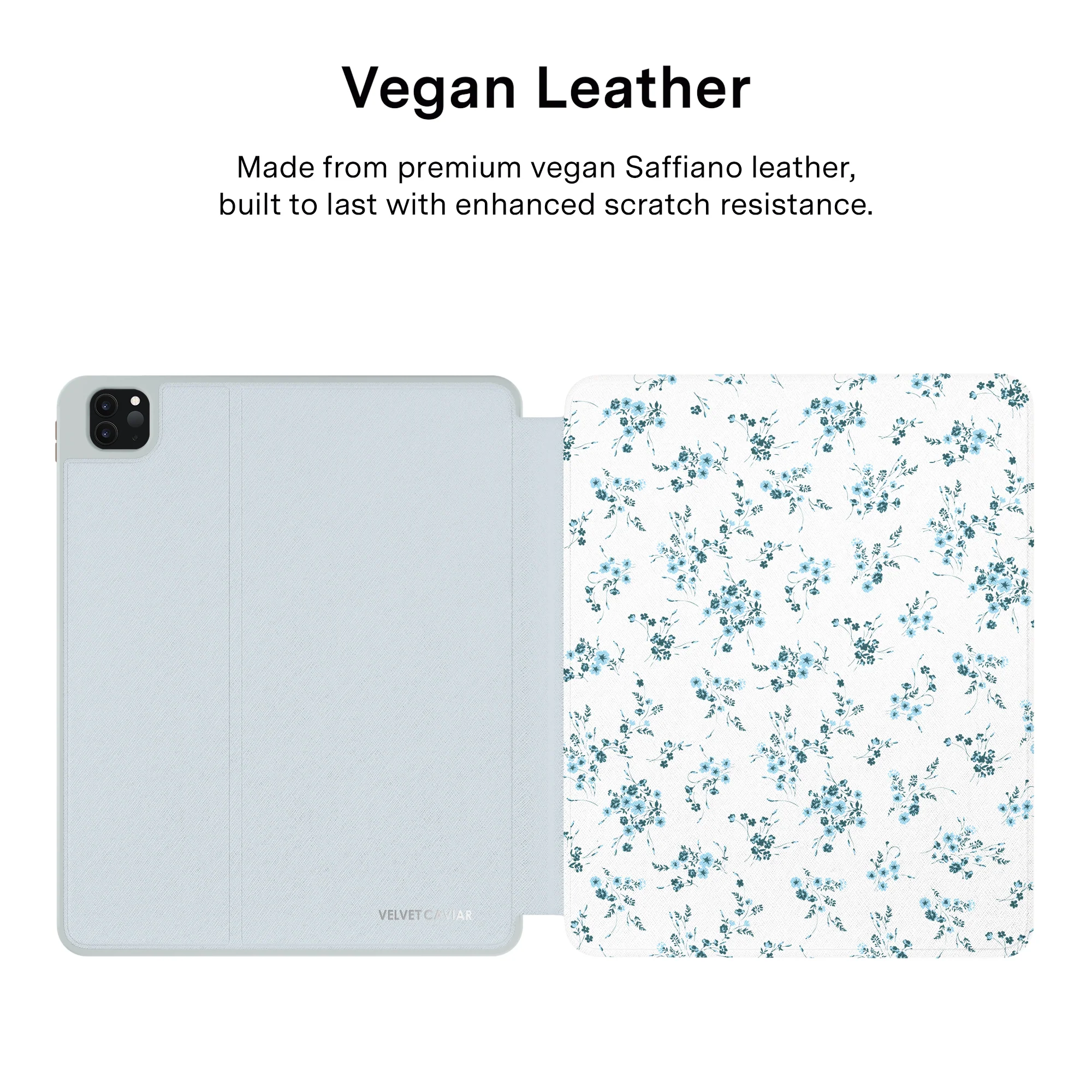 French Blue Floral iPad Case - Image 40