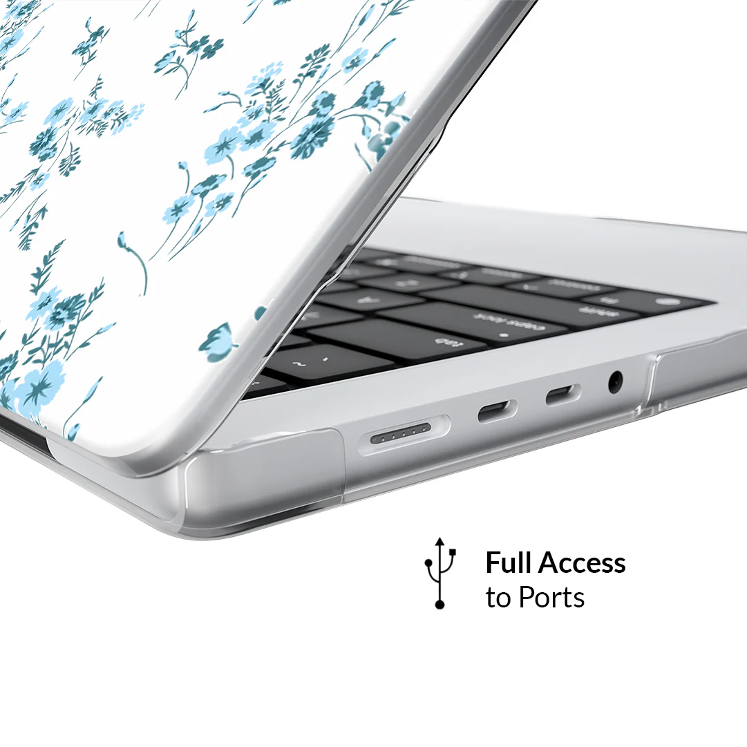 French Blue Floral MacBook Case - Image 15