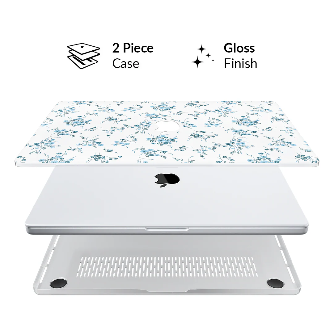 French Blue Floral MacBook Case - Image 32