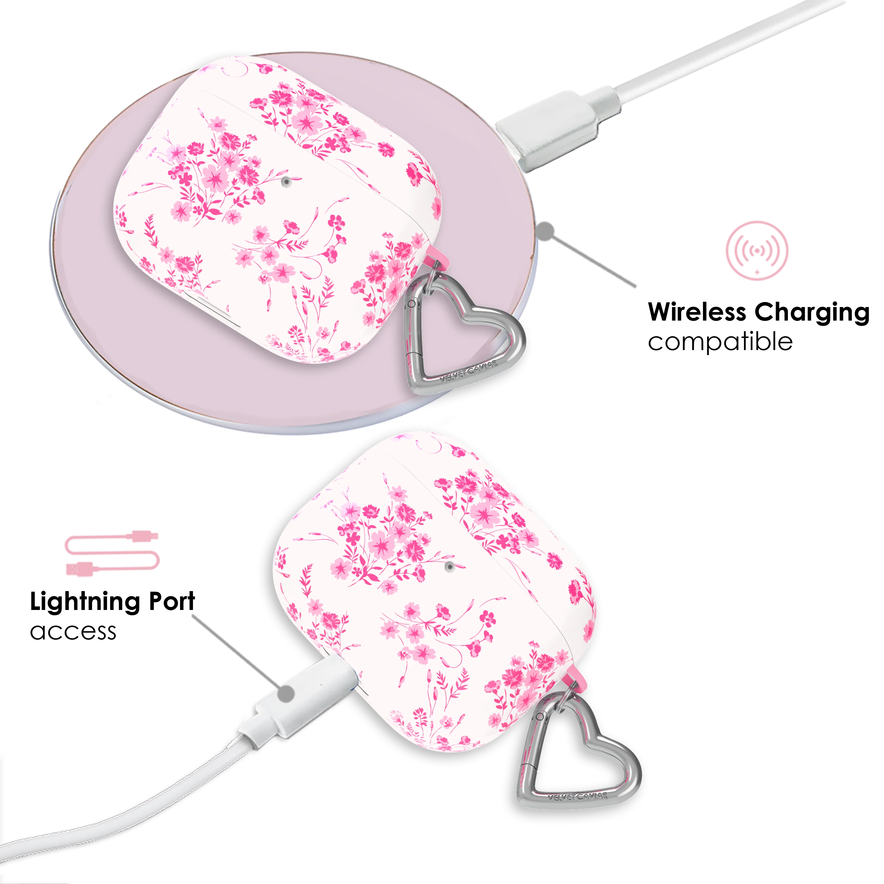 French Rose Floral AirPod Case - Image 14