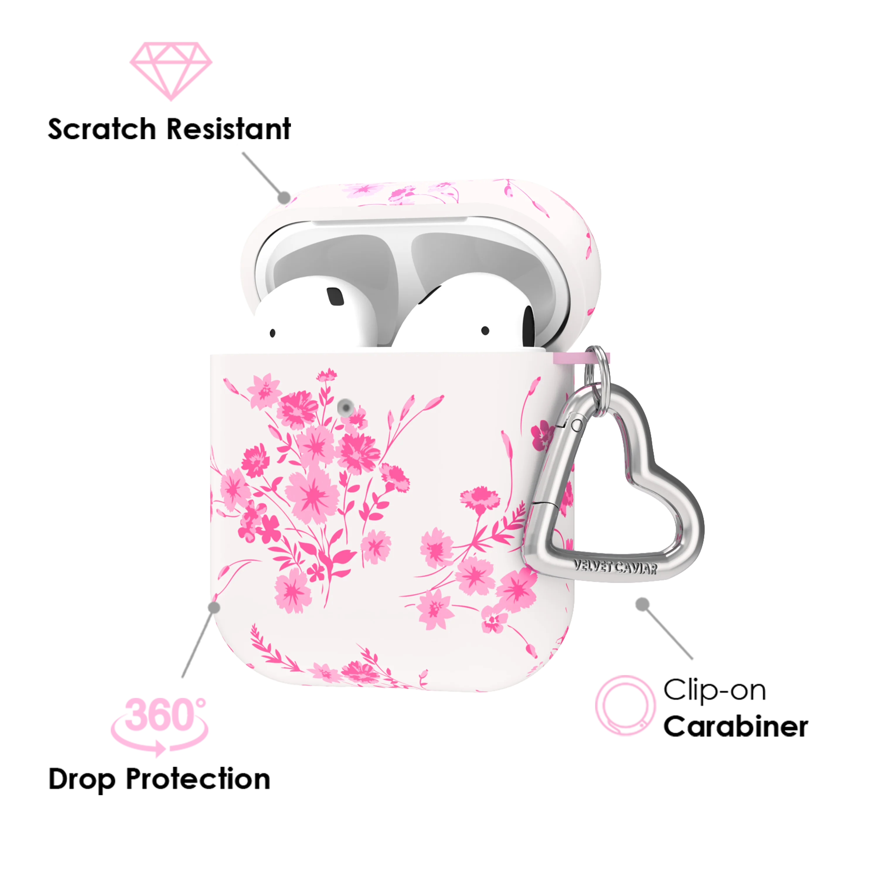French Rose Floral AirPod Case - Image 3
