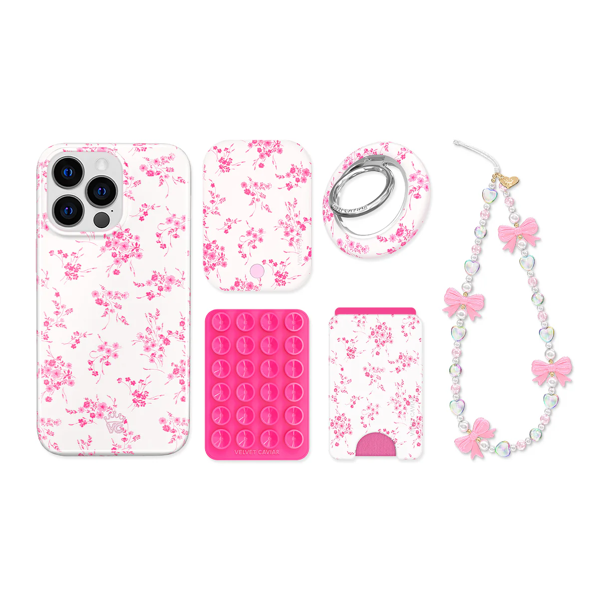 French Rose Floral iPhone Bundle Set - Image 7