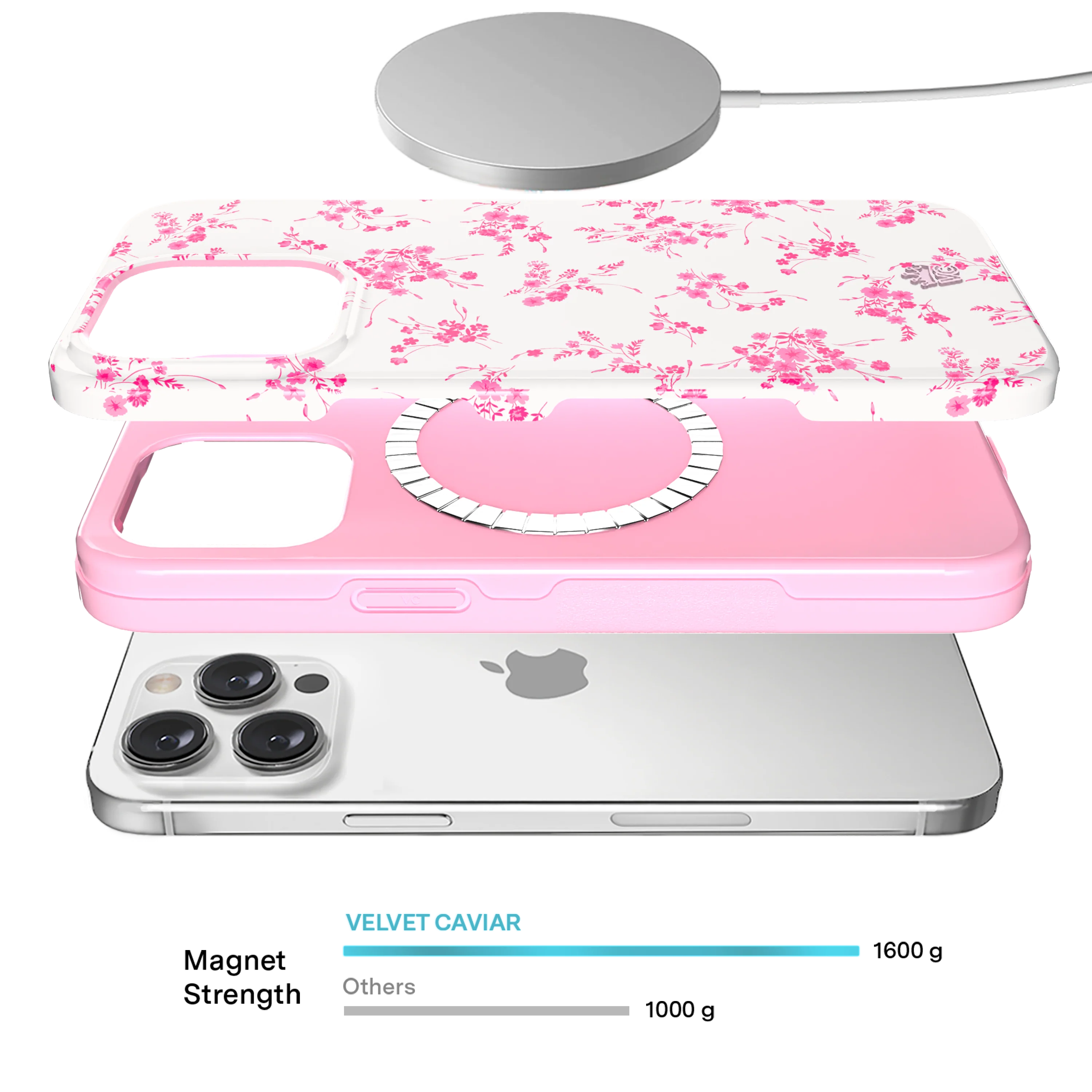 French Rose Floral iPhone Case - Image 3