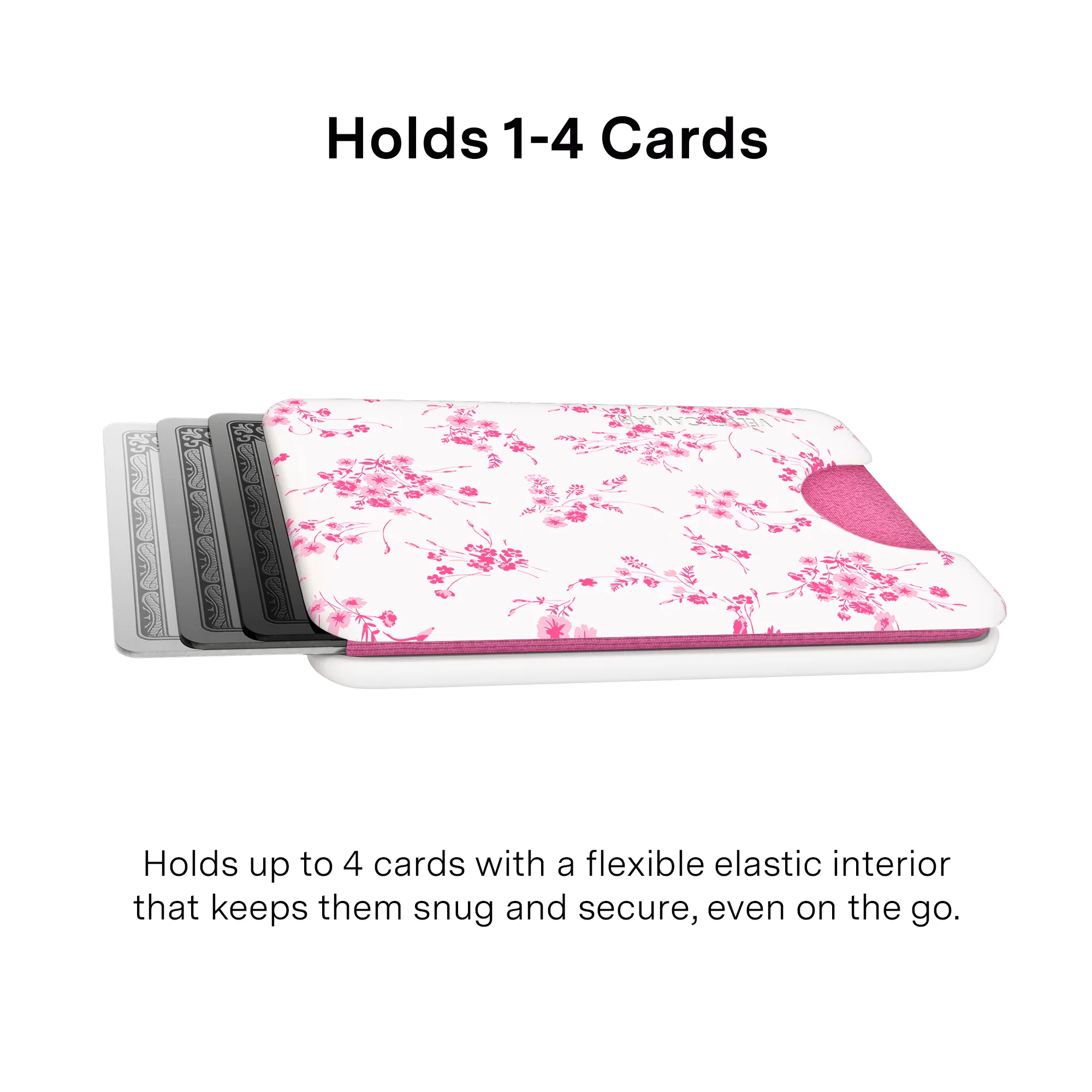 French Rose Floral MagSafe Wallet - Image 2