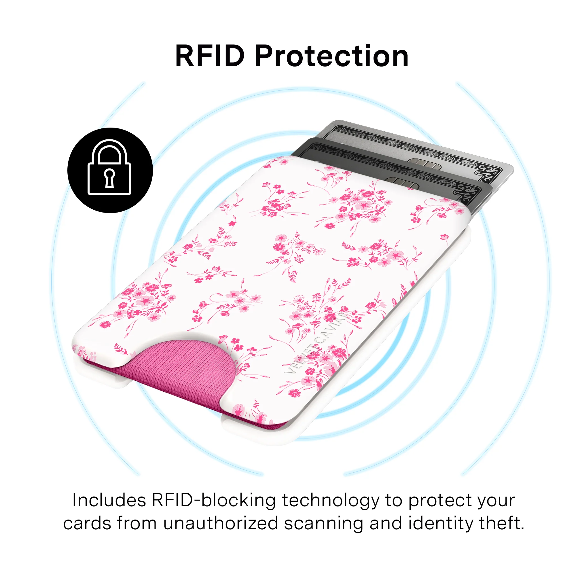 French Rose Floral MagSafe Wallet - Image 4
