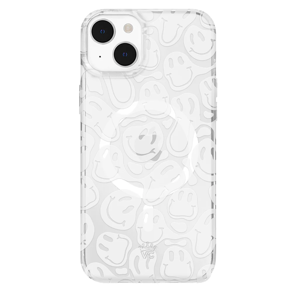 Clear Frosted Smiley iPhone Case - Image 31