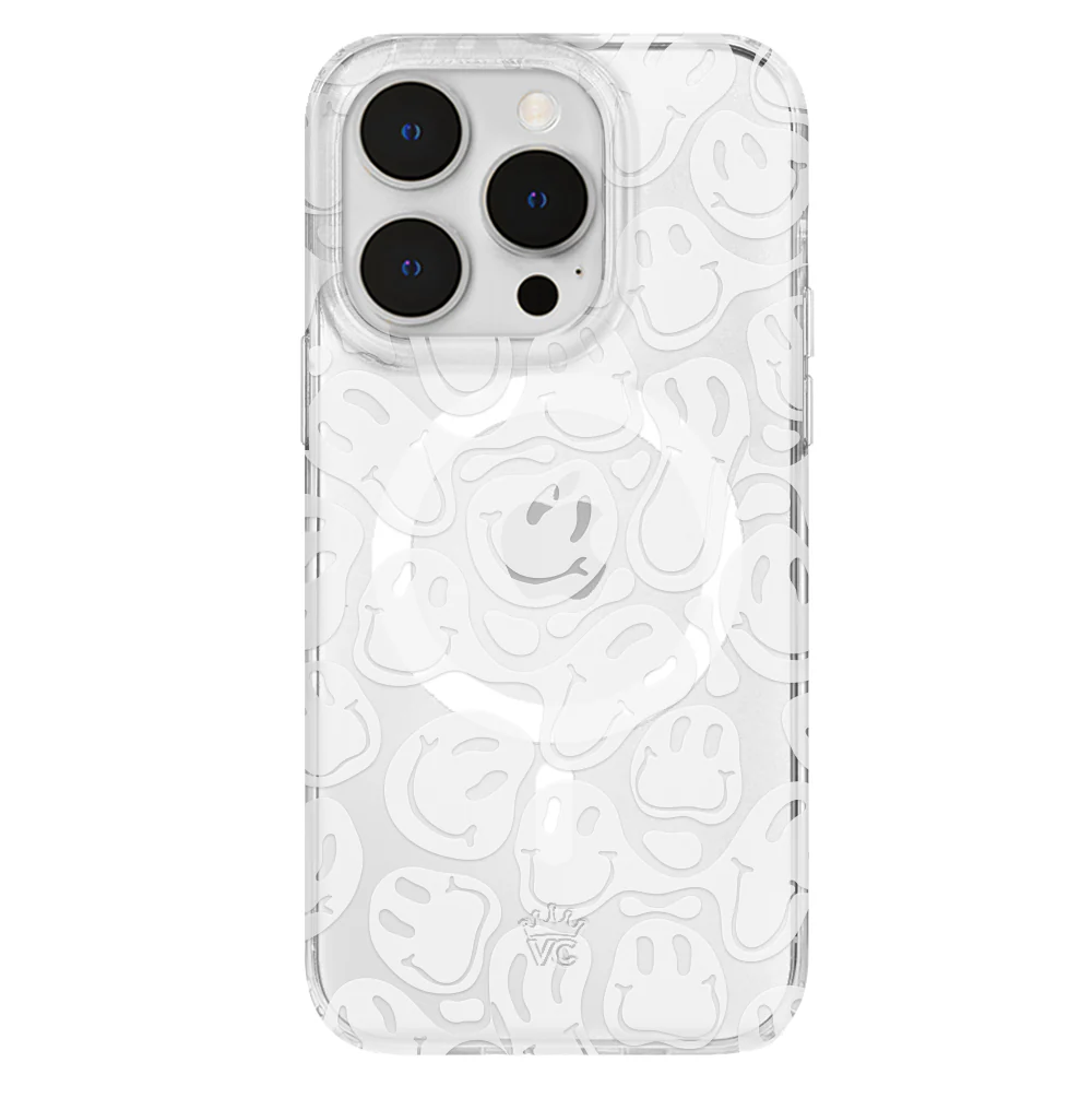Clear Frosted Smiley iPhone Case - Image 37
