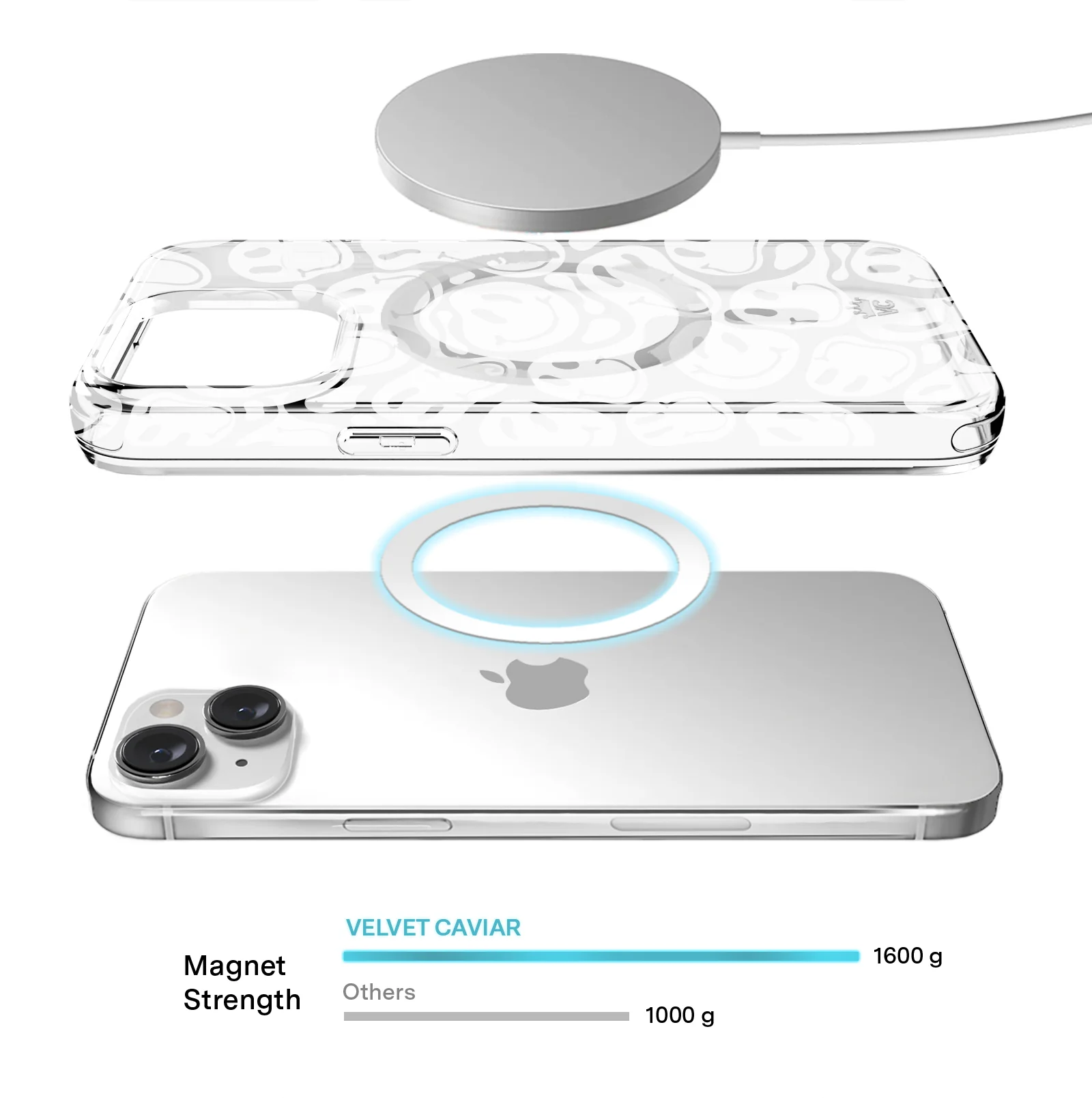 Clear Frosted Smiley iPhone Case - Image 58