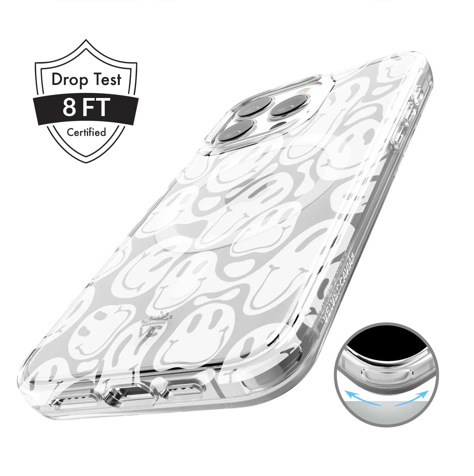 Clear Frosted Smiley iPhone Case - Image 65