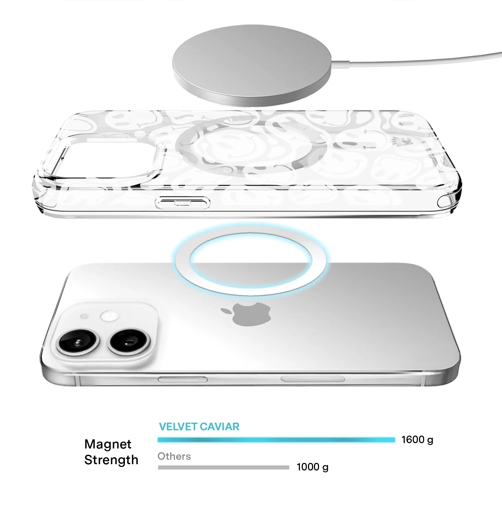 Clear Frosted Smiley iPhone Case - Image 76