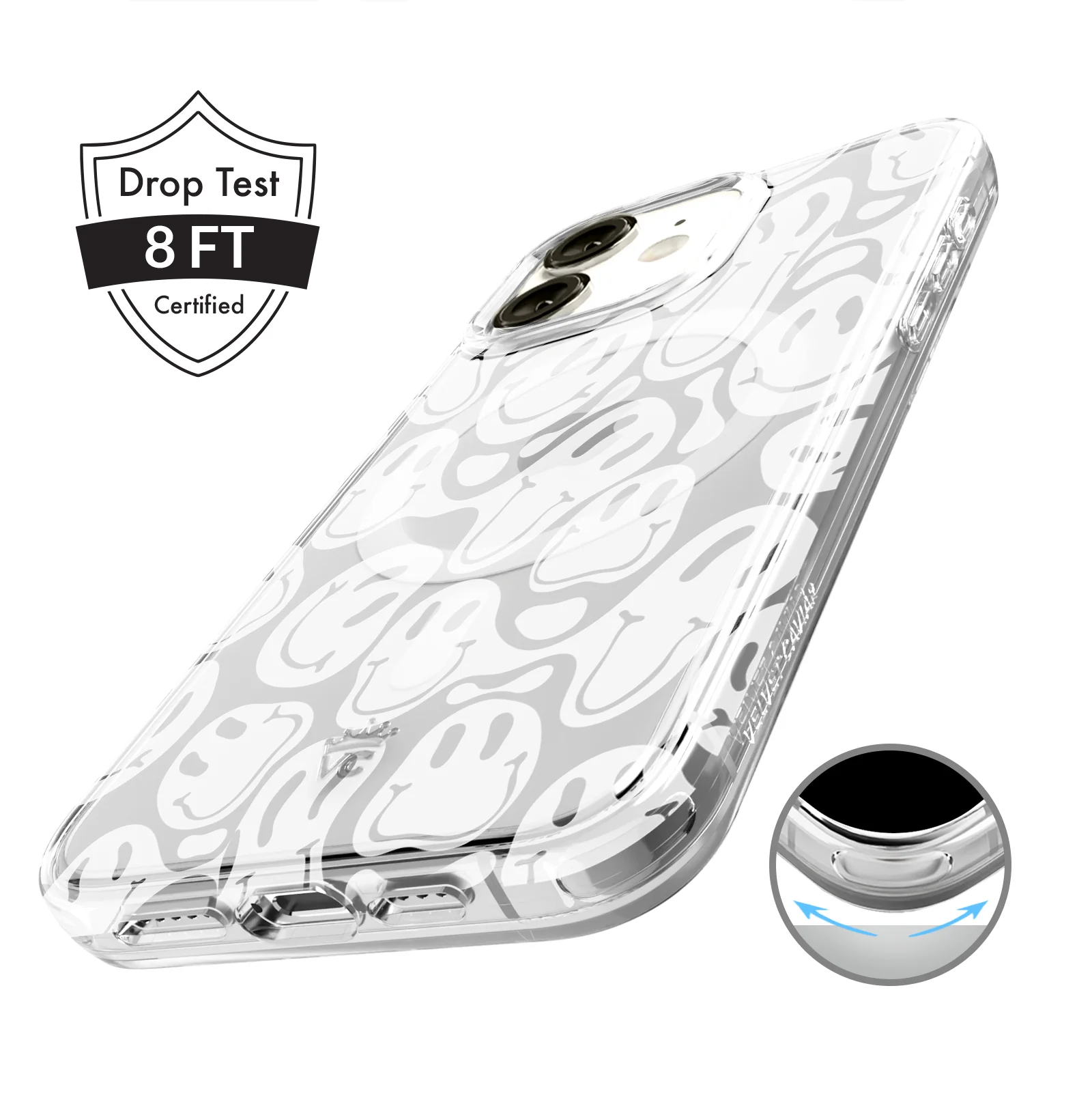 Clear Frosted Smiley iPhone Case - Image 83