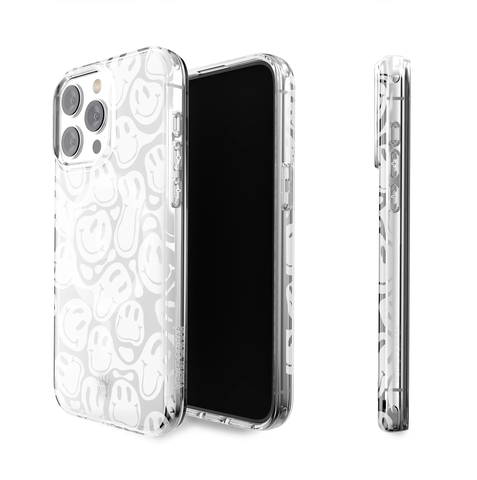 Clear Frosted Smiley iPhone Case - Image 90