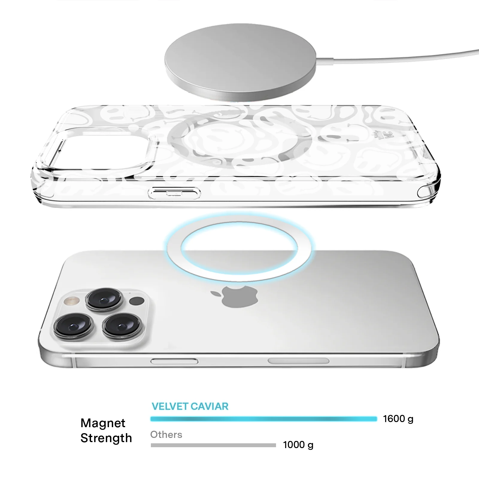 Clear Frosted Smiley iPhone Case - Image 94